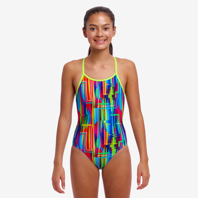 Girl's Diamond Back One Piece | The Glitch