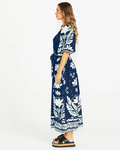 Lyndel Dress | Navy Floral