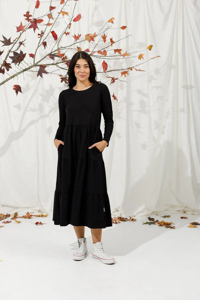 Long Sleeve Kendall Dress | Black