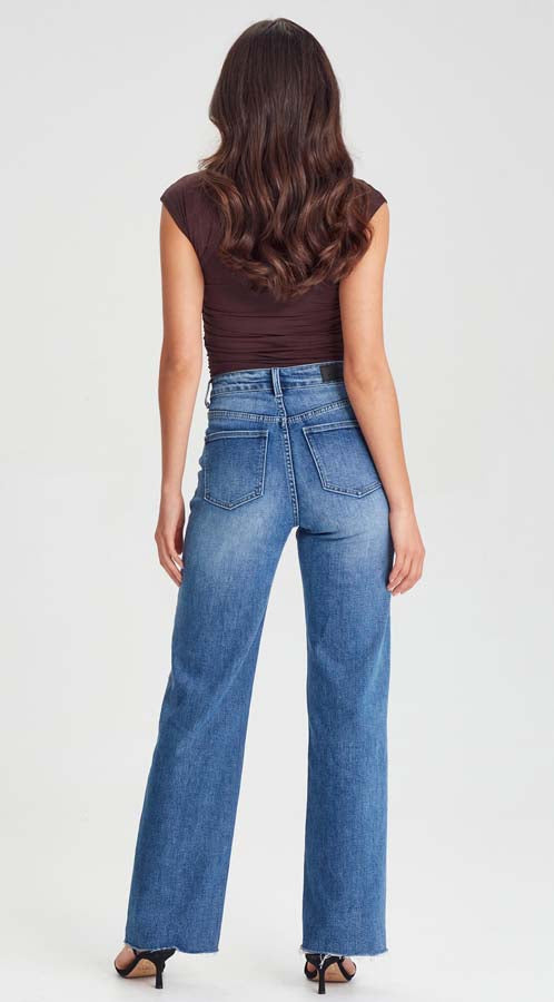 Alanis | Wide Leg Jean Denim Blue