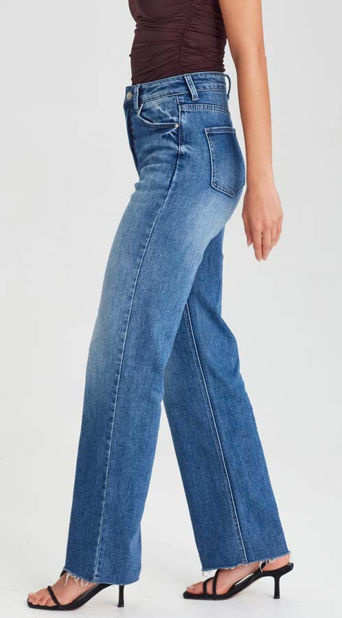 Alanis | Wide Leg Jean Denim Blue