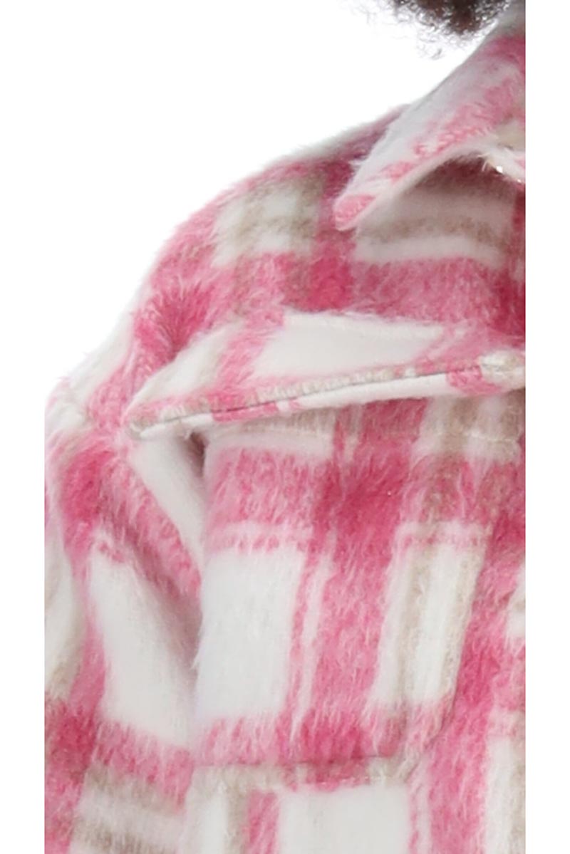 Annalise Shacket | Pink Check