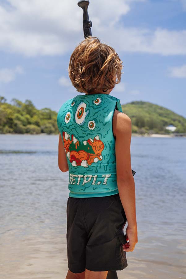 Cause Boys FE Youth Eco Vest | Monster Green