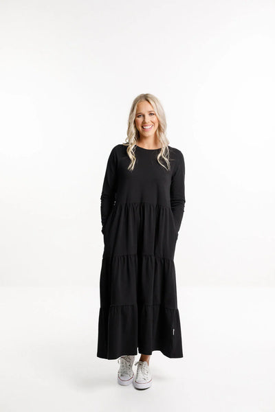 Long Sleeve Kendall Dress | Black