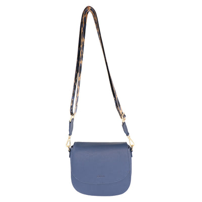 1027 Leather Crossbody Bag | Navy