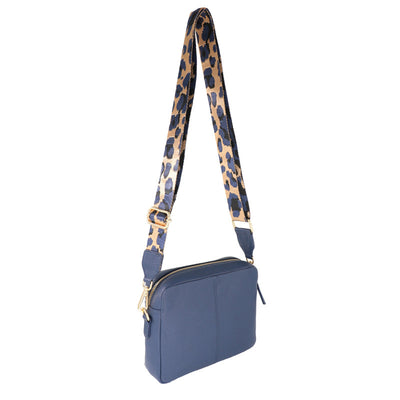 1028 Leather Crossbody Bag | Navy