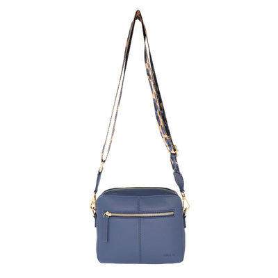 1028 Leather Crossbody Bag | Navy