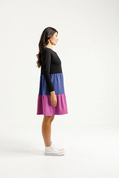 Long Sleeve Kylie Dress | Hyacinth Orchid